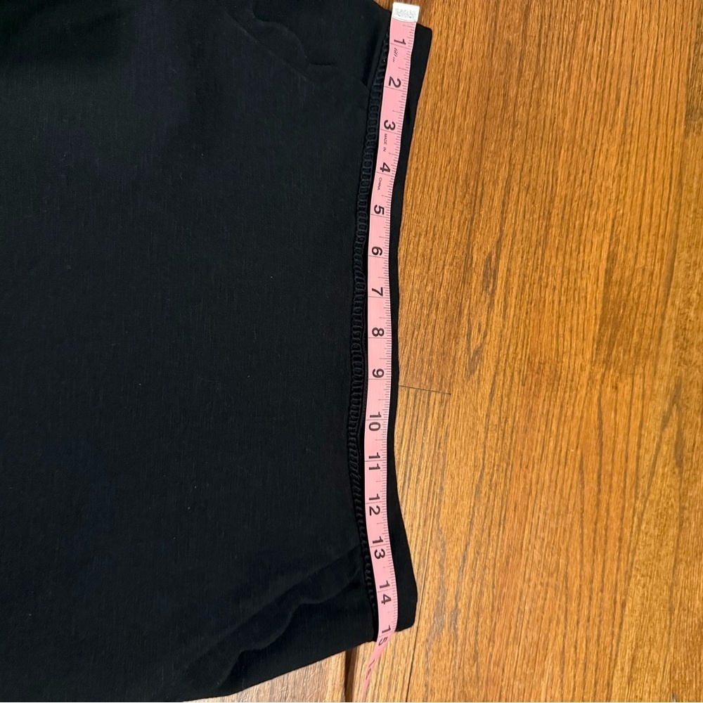 Skies Are Blue Black Scalloped Hem Professional Work Casual Pull-on Skirt L - Picture 5 of 6